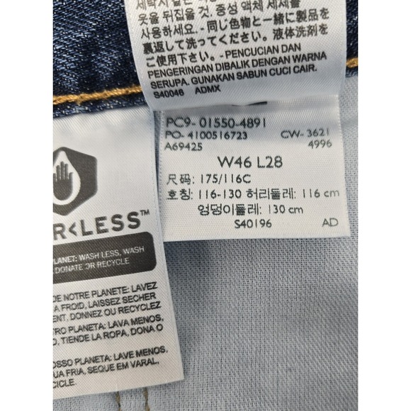 Lee Carpenter Jeans Men's 42x34 Straight Leg Loose Fit Cargo Denim - Picture 9 of 9